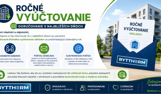 byttherm rocne vyuctovanie nakladov